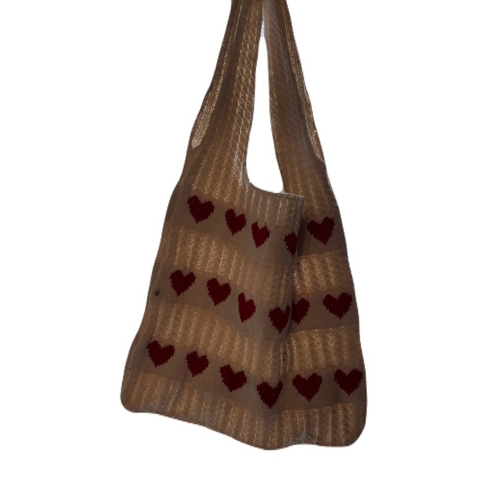 5/$25 Crochet Tote with Heart Design